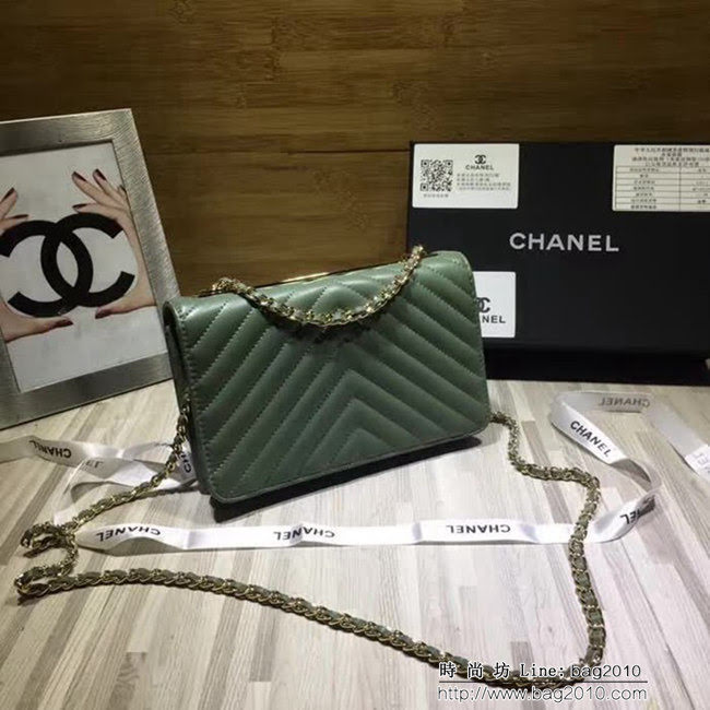 香奈兒CHANEL V982新款新顏色專櫃品質羊皮鏈條小包 DSC1253